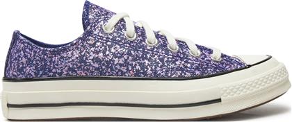 SNEAKERS CHUCK 70 GLITTER A11134C ΣΚΟΥΡΟ ΜΠΛΕ CONVERSE