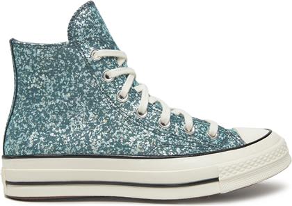 SNEAKERS CHUCK 70 GLITTER HI A10097C 486 ΜΠΛΕ CONVERSE