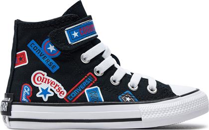 SNEAKERS CHUCK TAYLOR ALL STAR EASY-ON STICKERS A06356C BLACK/FEVER DREAM/BLUE SLUSHY CONVERSE