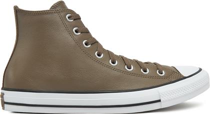 SNEAKERS CHUCK TAYLOR ALL STAR FAUX LEATHER HI A09482C 216 ΚΑΦΕ CONVERSE