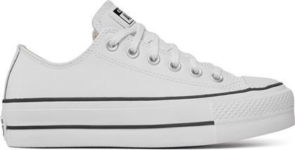 SNEAKERS CHUCK TAYLOR ALL STAR LIFT CLEAN OX 561680C ΛΕΥΚΟ CONVERSE