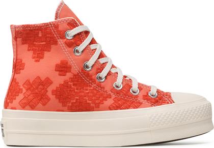 SNEAKERS CHUCK TAYLOR ALL STAR LIFT FESTIVAL BRODERIE A02233C ΚΟΚΚΙΝΟ CONVERSE