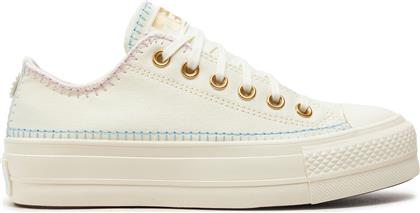 SNEAKERS CHUCK TAYLOR ALL STAR LIFT PLATFORM CRAFTED STITCHING A08732C ΜΠΕΖ CONVERSE από το EPAPOUTSIA