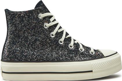 SNEAKERS CHUCK TAYLOR ALL STAR LIFT PLATFORM GLITTER A09551C 401 ΜΑΥΡΟ CONVERSE