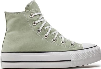 SNEAKERS CHUCK TAYLOR ALL STAR LIFT PLATFORM HI A03541C ΠΡΑΣΙΝΟ CONVERSE