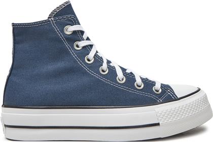 SNEAKERS CHUCK TAYLOR ALL STAR LIFT PLATFORM HI A08215C ΣΚΟΥΡΟ ΜΠΛΕ CONVERSE