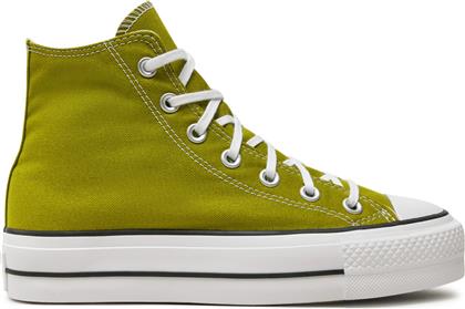 SNEAKERS CHUCK TAYLOR ALL STAR LIFT PLATFORM HI A08286C ΠΡΑΣΙΝΟ CONVERSE