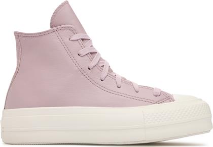 SNEAKERS CHUCK TAYLOR ALL STAR LIFT PLATFORM LEATHER A07130C ΜΩΒ CONVERSE