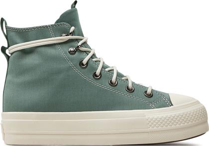 SNEAKERS CHUCK TAYLOR ALL STAR LIFT PLATFORM PLAY ON UTILITY A08864C HERBY/EGRET/ADMIRAL ELM CONVERSE από το EPAPOUTSIA
