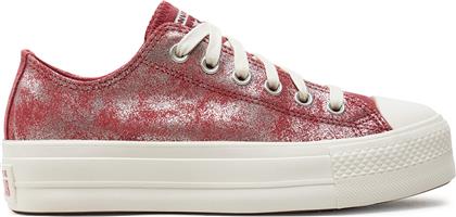 SNEAKERS CHUCK TAYLOR ALL STAR LIFT PLATFORM SUEDE SHIMMER A11634C ΡΟΖ CONVERSE