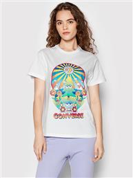 T-SHIRT NATURE PARTY GRAPHIC 10024245-A02 ΛΕΥΚΟ STANDARD FIT CONVERSE από το MODIVO