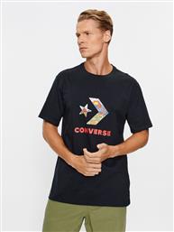 T-SHIRT STAR CHEVRON BLOCK INFILL SS TEE 10025280-A01 ΜΑΥΡΟ REGULAR FIT CONVERSE