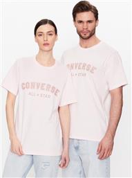 T-SHIRT UNISEX ALL STAR 10024566-A09 ΡΟΖ REGULAR FIT CONVERSE