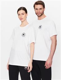 T-SHIRT UNISEX GO-TO ALL STAR PATCH 10025072-A02 ΛΕΥΚΟ REGULAR FIT CONVERSE από το MODIVO