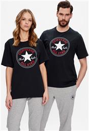 T-SHIRT UNISEX GO TO ALL STAR PATCH 10025459-A01 ΜΑΥΡΟ STANDARD FIT CONVERSE