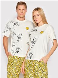 T-SHIRT UNISEX PEANUTS SHAPES 10024380-A01 ΜΠΕΖ REGULAR FIT CONVERSE