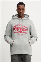 ΒΑΜΒΑΚΕΡΗ ΜΠΛΟΥΖΑ X COCA COLA ΧΡΩΜΑ: ΓΚΡΙ, ΜΕ ΚΟΥΚΟΥΛΑ, CVM5H502 CONVERSE