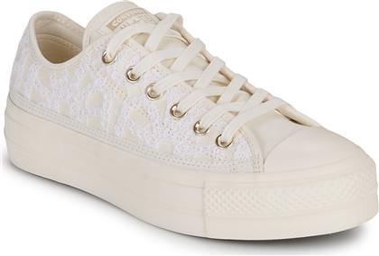 XΑΜΗΛΑ SNEAKERS CHUCK TAYLOR ALL STAR LIFT-WHITE/EGRET/EGRET CONVERSE από το SPARTOO