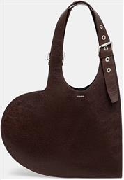 ΔΕΡΜΑΤΙΝΗ ΤΣΑΝΤΑ BELT HEART TOTE ΧΡΩΜΑ: ΚΑΦΕ, COPBA112F6064 COPERNI