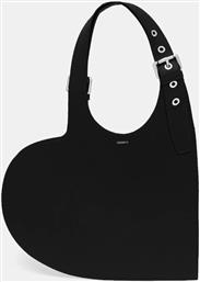 ΔΕΡΜΑΤΙΝΗ ΤΣΑΝΤΑ BELT HEART TOTE ΧΡΩΜΑ: ΜΑΥΡΟ, COPBA112F6062 COPERNI