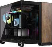 CASE 2500X DUAL CHAMBER TEMPERED GLASS MIDI-TOWER MICRO ATX BLACK/WALNUT WOOD CORSAIR