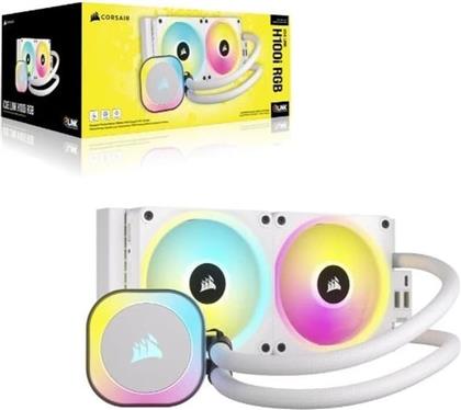 CPU FAN COOLER ICUE LINK H100I RGB AIO LIQUID 240 MM - WHITE CORSAIR