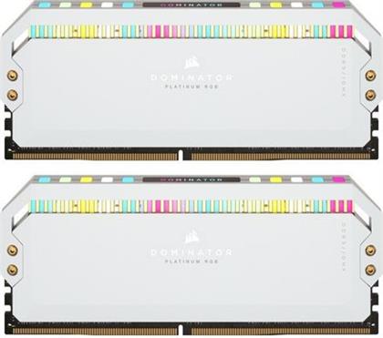 DDR5 5200 2 X 32GB C40 DOMINATOR RGB WHITE ΜΝΗΜΗ RAM CORSAIR