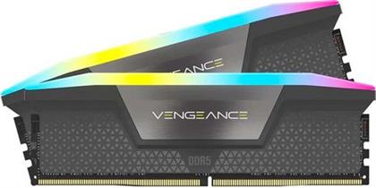 DDR5 5600 2 X 16GB C36 VENGEANCE RGB GREY ΜΝΗΜΗ RAM CORSAIR