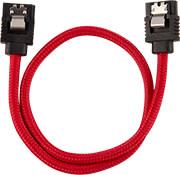DIY CABLE PREMIUM SLEEVED SATA DATA CABLE SET STRAIGHT CONNECTORS RED 30CM CORSAIR