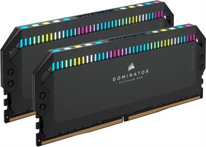 DOMINATOR PLATINUM RGB 32GB DDR5 RAM (2X16GB) 6000MHZ C36 MEMORY KIT — BLACK ΜΝΗΜΗ RAM CORSAIR