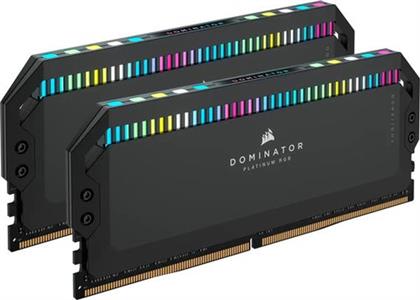 DOMINATOR PLATINUM RGB 64 (2X32) GB DDR5 RAM 6000MHZ C40 MEMORY KIT — BLACK ΜΝΗΜΗ RAM CORSAIR