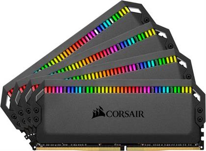 DOMINATOR PLATINUM RGB 8GB DDR4-3200MHZ C16 (CMT32GX4M4C3200C16) X4 ΜΝΗΜΗ RAM CORSAIR