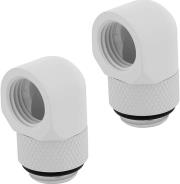 HYDRO X FITTING ADAPTER XF 90° ANGLED ROTARY GLOSSY WHITE 2-PACK CORSAIR από το e-SHOP