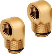 HYDRO X FITTING ADAPTER XF 90° ANGLED ROTARY GOLD 2-PACK CORSAIR