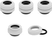 HYDRO X FITTING HARD XF STRAIGHT GLOSSY WHITE 4-PACK (12MM OD COMPRESSION) CORSAIR