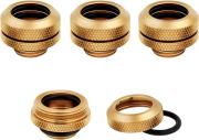 HYDRO X FITTING HARD XF STRAIGHT GOLD 4-PACK (14MM OD COMPRESSION) CORSAIR