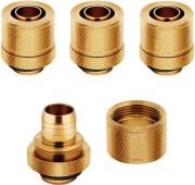 HYDRO X FITTING SOFT XF STRAIGHT GOLD 4-PACK (10/13MM COMPRESSION) CORSAIR