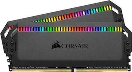 ΜΝΗΜΗ RAM DOMINATOR RGB PLATINUM CMT16GX4M2Z3200C16 DDR4 16GB (2X8GB) 3200MHZ ΓΙΑ DESKTOP CORSAIR από το PUBLIC