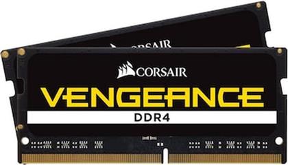 ΜΝΗΜΗ RAM VENGEANCE CMSX16GX4M2A2666C18 DDR4 16GB (2X8GB) 2666MHZ SODIMM ΓΙΑ LAPTOP CORSAIR
