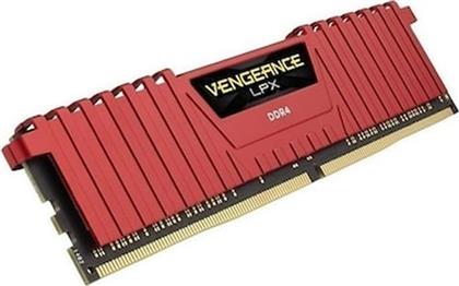 ΜΝΗΜΗ RAM VENGEANCE LPX RED CMK8GX4M1A2400C16R DDR4 8GB 2400MHZ DIMM ΓΙΑ DESKTOP CORSAIR