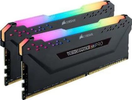 ΜΝΗΜΗ RAM VENGEANCE RGB PRO CMW16GX4M2D3600C18 DDR4 16GB (2X8GB) 3600MHZ ΓΙΑ DESKTOP CORSAIR