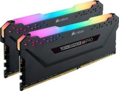 ΜΝΗΜΗ RAM VENGEANCE RGB PRO DDR4 16GB (2X8GB) 3200MHZ DIMM ΓΙΑ DESKTOP CORSAIR