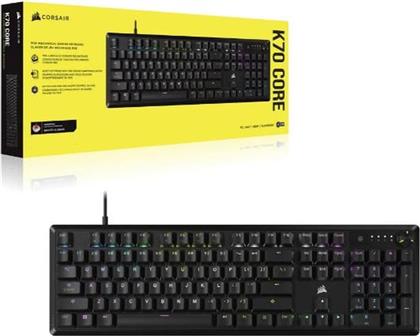 K70 CORE RGB GAMING ΜΗΧΑΝΙΚΟ ΠΛΗΚΤΡΟΛΟΓΙΟ ΜΕ MLX RED RGB (US) CORSAIR