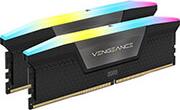 RAM CMH48GX5M2B5200C38 VENGEANCE RGB BLACK 48GB (2X24GB) DDR5 5200MT/S CL38 INTEL XMP DUAL CORSAIR