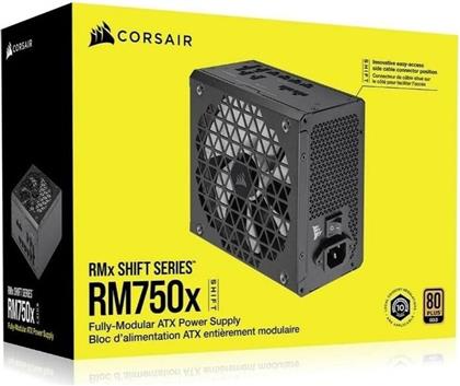 ΤΡΟΦΟΔΟΤΙΚΟ PC RM750X SHIFT, 750W, FULLY MODULAR, 80 PLUS GOLD, ΜΑΥΡΟ CORSAIR