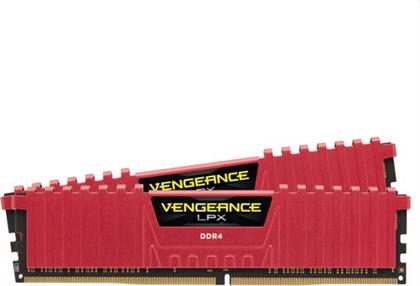 VEGEANCE LPX RED 8GB DDR4-3200MHZ C16 (CMK16GX4M2B3200C16R) X2 ΜΝΗΜΗ RAM CORSAIR