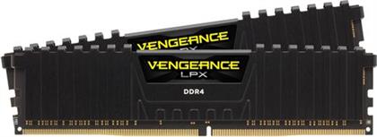 VENGEANCE LPX BLACK 8GB DDR4-2666MHZ C16 (CMK16GX4M2A2666C16) X2 ΜΝΗΜΗ RAM CORSAIR