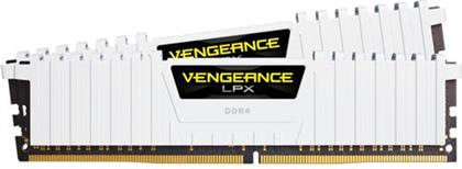 VENGEANCE LPX WHITE 8GB DDR4 DRAM 2666MHZ C16 (CMK16GX4M2A2666C16W) X2 ΜΝΗΜΗ RAM CORSAIR