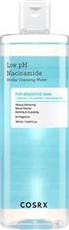 LOW PH NIACINAMIDE MICELLAR CLEANSING WATER ΜΙΚΥΛΛΙΑΚΟ ΝΕΡΟ ΚΑΘΑΡΙΣΜΟΥ ΠΟΥ ΑΦΑΙΡΕΙ ΑΠΟΤΕΛΕΣΜΑΤΙΚΑ ΜΑΚΙΓΙΑΖ & ΡΥΠΟΥΣ 400ML COSRX