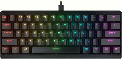 PURI MINI RGB GAMING ΜΗΧΑΝΙΚΟ ΕΝΣΥΡΜΑΤΟ ΠΛΗΚΤΡΟΛΟΓΙΟ 60% ΜΕ GATERON RED ΔΙΑΚΟΠΤΕΣ ΚΑΙ RGB ΜΑΥΡΟ (US) COUGAR